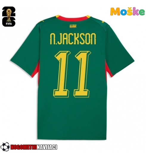 Moške Nogometnih dresov Senegal Nicolas Jackson #11 Gostujoči SP 2026 Kratki rokavi Moške Nogometnih dresov Senegal Nicolas Jackson #11 Gostujoči SP 2026 Kratki rokavi